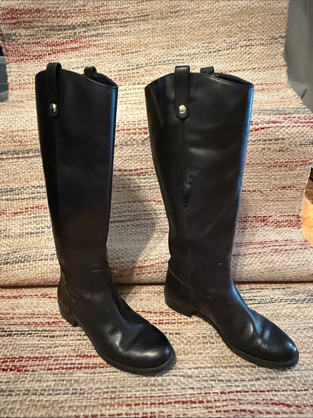 INC International Concepts Tall Black Over-the-Knee Leather Boots